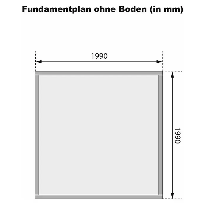 Karibu Gartenhaus Kandern 1Außenmaß inkl. Dachüberstand (B x T): 236 x 232 cm, Holz, Terragrau