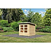 Karibu Gartenhaus Stockach 2 (Außenmaß inkl. Dachüberstand (B x T): 212 x 210 cm, Holz, Natur) | BAUHAUS