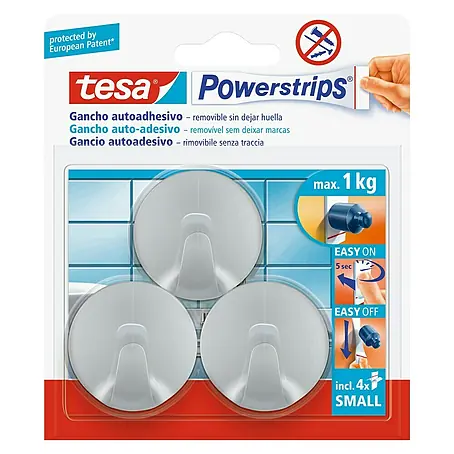Tesa Powerstrips Gancho autoadhesivo Mini Redondo
