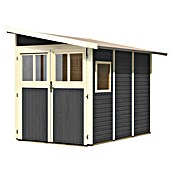 Karibu Gartenhaus Wandlitz 3 (Außenmaß inkl. Dachüberstand (B x T): 200 x 320 cm, Holz, Terragrau) | BAUHAUS