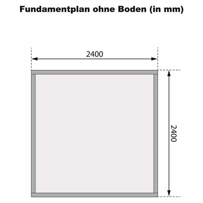 Karibu Gartenhaus Qubic 1Außenmaß inkl. Dachüberstand (B x T): 246 x 246 cm, Holz, Terragrau