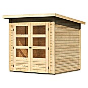 Karibu Gartenhaus Stockach 2 (Außenmaß inkl. Dachüberstand (B x T): 212 x 210 cm, Holz, Natur) | BAUHAUS