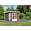 Karibu Gartenhaus Kastorf 6 (Außenmaß inkl. Dachüberstand (B x T): 305 x 303 cm, Holz, Terragrau) | BAUHAUS