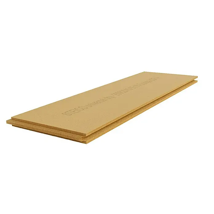 Steico Unterdeck- & Wandbauplatte universal dry - 1.880 x 600 x 60 mm, Wärmeleitfähigkeit: 0,043 W/(mK) - Die STEICO universal dry Holzfaserplatte ist ideal für den Trockenbau. Sie ist ökologisch, diffusionsoffen und bietet hervorragenden Schallschutz.