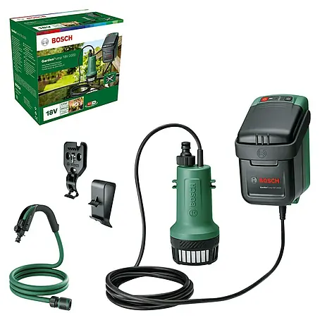 Bosch Power for All 18V Akku-Regenfasspumpe GardenPump 18V-2000