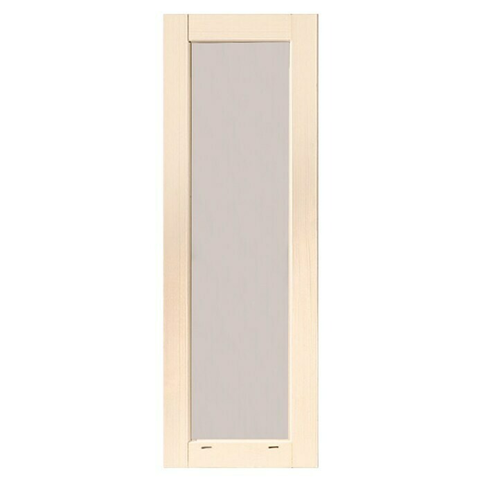 Fenster-Element (Elfenbeinweiß, Glas, 60 x 170 cm)