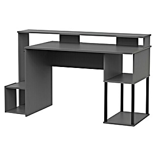 Muebles Pitarch Mesa de escritorio Neru (L x An x Al: 67 x 150 x 89,5 cm, Gris oscuro)
