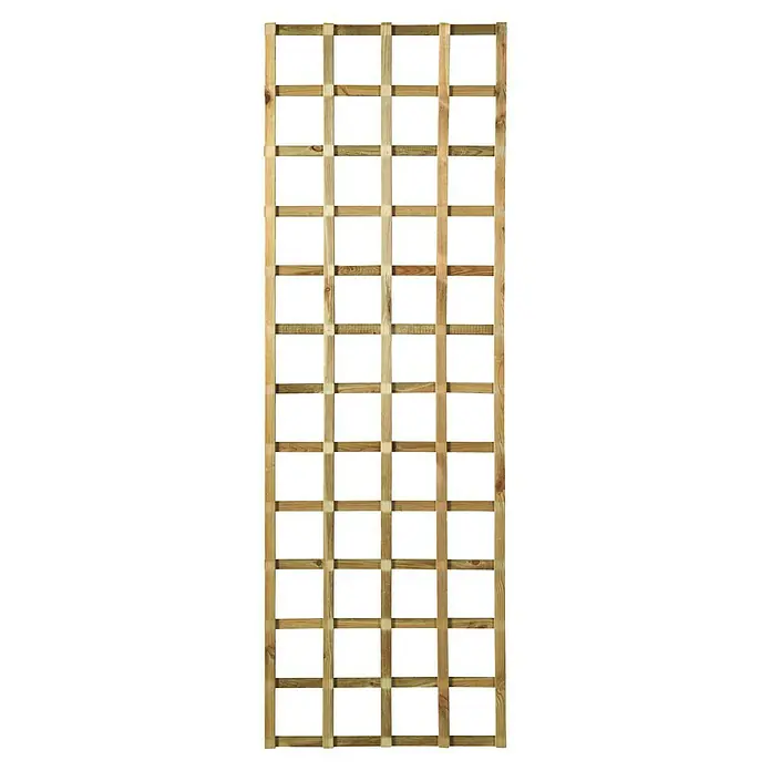 Cerland Celosía para exterior Yota - 60 x 180 cm, Madera, Natural - Enrejado de madera para jardín: Diseño resistente para plantas trepadoras, ideal como separador o decoración.
