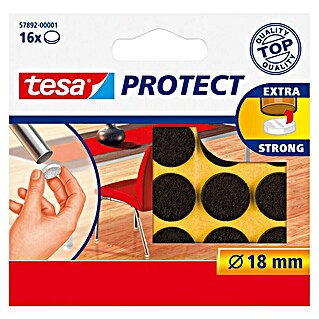 Tesa Podstavki iz filca (Skupno število delov: 16 kos, Rjava)