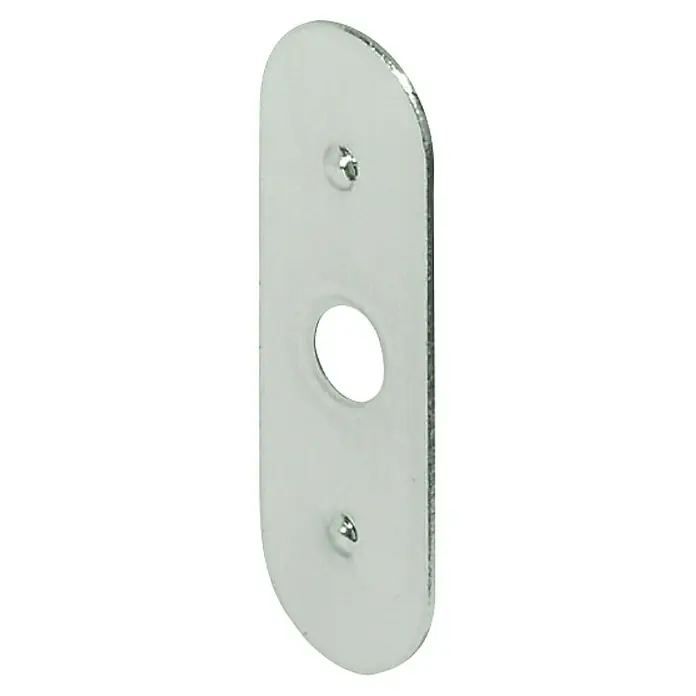 Suki Cierre magnético - Fuerza de adherencia: 4 kg, 2 pzs. - Placa de metal con dos agujeros pequeños y un agujero grande en el centro. Ideal para diversas fijaciones y versátil en sus aplicaciones.
