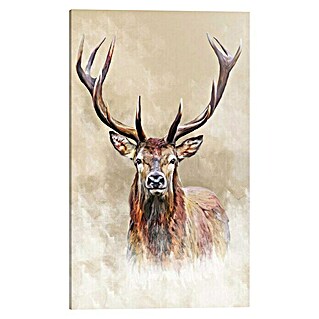 Houten tekstbord Deco Block (Colour Deer, b x h: 70 x 118 cm)