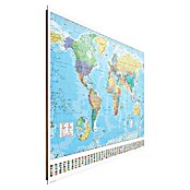 Decoratief paneel (World Map English Political, b x h: 100 x 140 cm) | BAUHAUS