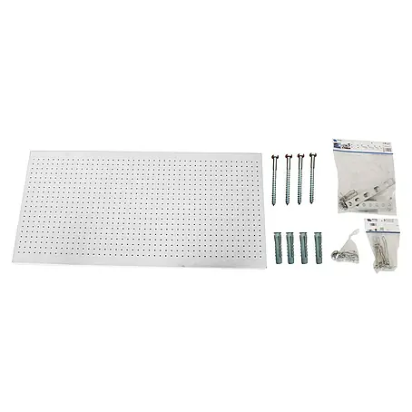Simonrack Panelclick Panel perforado con 22 ganchos y 8 accesorios