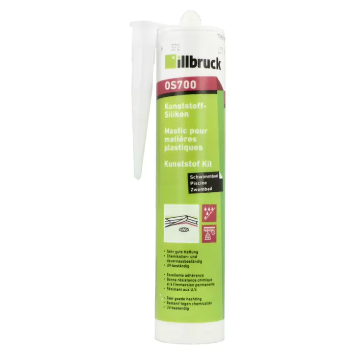 Illbruck Schwimmbad-Silikon OS700 - Transparent, 310 ml