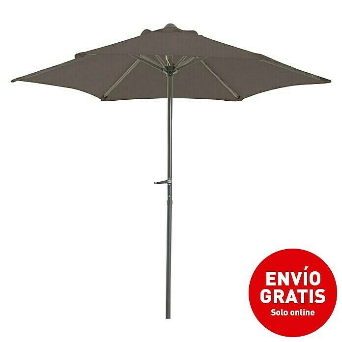 Sunfun Parasol Trentino II (Taupe, Diámetro: 200 cm)