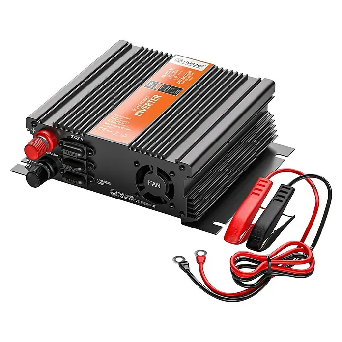 Xunzel Transformador de corriente AC/DC - 500 W, Gris - Imagen de un inversor de potencia DC/AC de Xunzel. Ideal para aplicaciones de alta potencia y conversión fiable de energía.