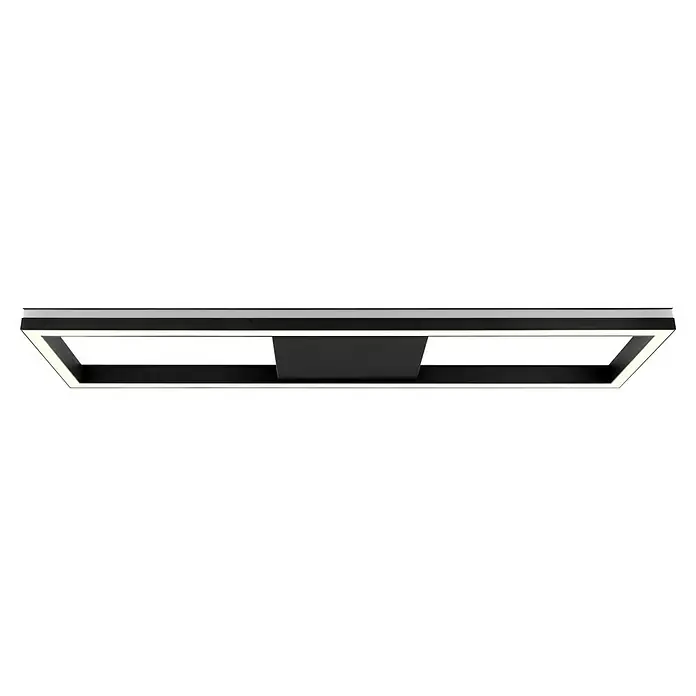 Brilliant LED-Panel Icarus - L x B x H: 100 x 25 x 7,5 cm, 37 W, Schwarz, Warmweiß - Moderne Deckenleuchte mit LED-Rahmen und schwarzen Elementen. Die Leuchte sorgt für stilvolle Beleuchtung und modernes Design.
