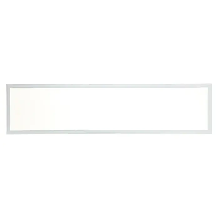 Brilliant LED-Panel Allie - L x B x H: 119,6 x 29,6 x 5,3 cm, 37 W, Weiß - Ein weißes LED-Panel mit einem schlanken Rahmen, ideal für moderne Büros und Wohnräume, bietet effiziente und gleichmäßige Beleuchtung.