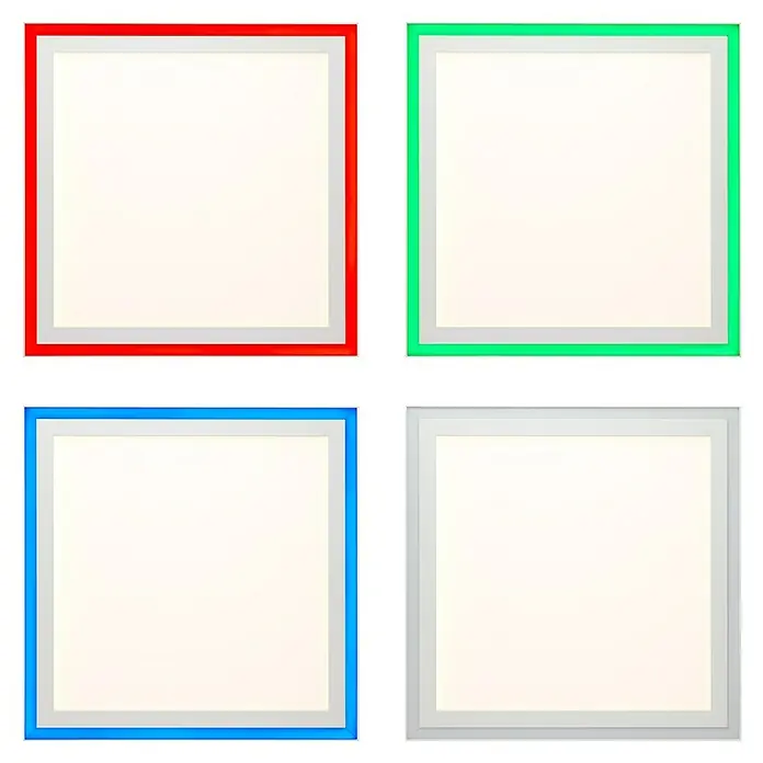Brilliant LED-Panel Lanette - 24 W, L x B x H: 40 x 40 x 5 cm, Weiß, Warmweiß - Mehrfarbige LED-Panels in Rot, Grün, Blau und Grau. Ideal für moderne Beleuchtung und stilvolle Akzente.