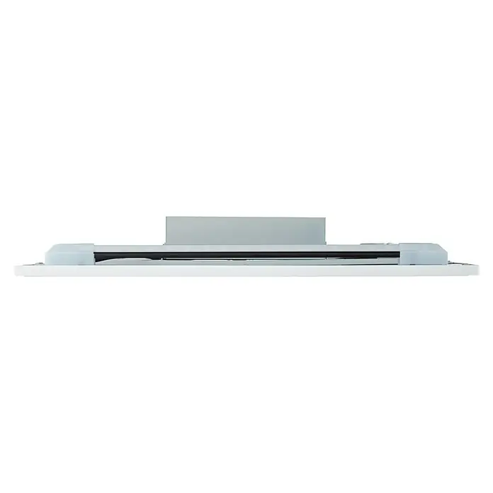 Brilliant LED-Panel Allie - L x B x H: 39,6 x 39,6 x 5,3 cm, 24 W, Weiß - Eine Nahaufnahme eines weißen Silhouette Schneideplotters mit einem schwarzen Schneidemesser, das auf einer weißen Oberfläche steht.