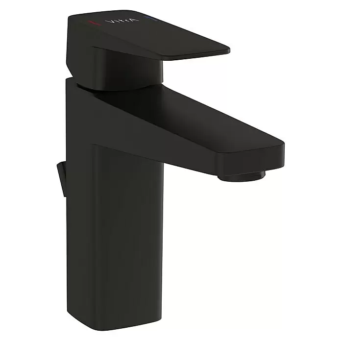 VitrA Waschtischarmatur Root Square - Schwarz - Diagonale Ansicht
