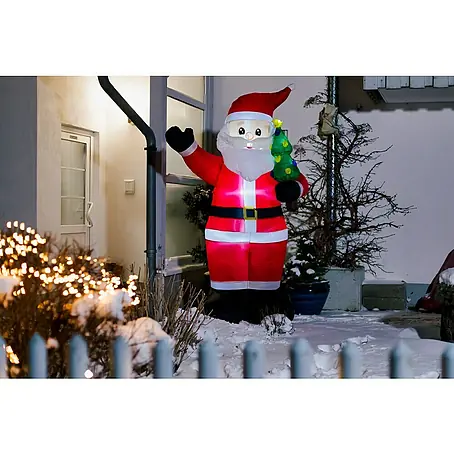 LED-Weihnachtsdekofigur Aufblasbarer Weihnachtsmann