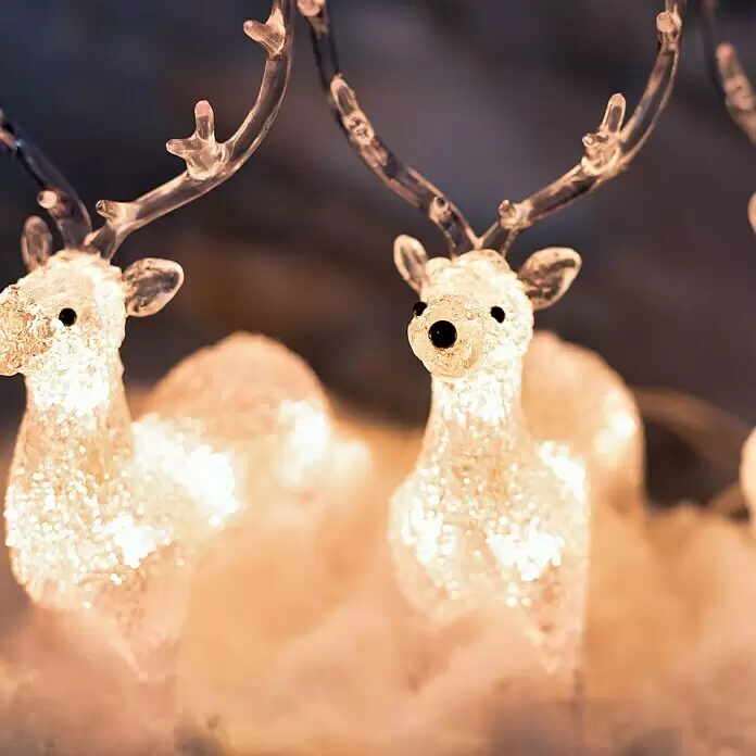 Konstsmide LED-Weihnachtsdekoleuchte LED Acryl - 4 m x 13 cm x 19 cm, Weiß, Netzbetrieben, LED - Stimmungsaufnahme
