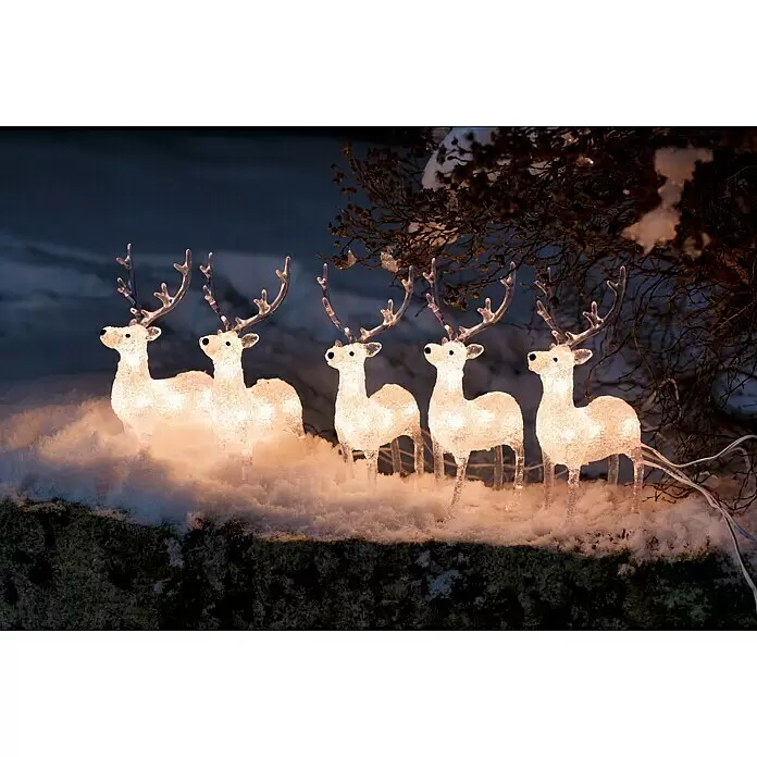 Konstsmide LED-Weihnachtsdekoleuchte LED Acryl - 4 m x 13 cm x 19 cm, Weiß, Netzbetrieben, LED - Stimmungsaufnahme