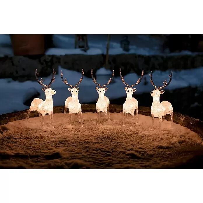 Konstsmide LED-Weihnachtsdekoleuchte LED Acryl - 4 m x 13 cm x 19 cm, Weiß, Netzbetrieben, LED - Stimmungsaufnahme