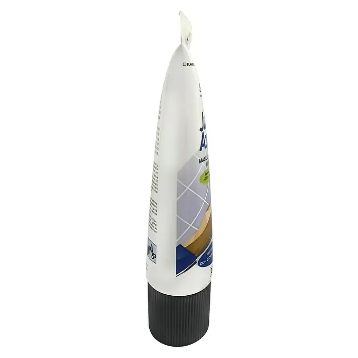 Masilla Juntas de Azulejos - Gris, 200 ml - Tubo de lechada blanca, ideal para la renovación de juntas y superficies. El producto viene en un tubo práctico para fácil aplicación.