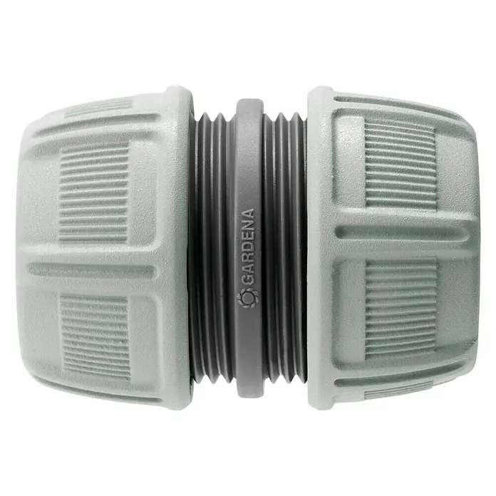 Gardena Reparador de manguera - Diámetro: 19 mm, Plástico - Conector de manguera Gardena que asegura una conexión segura para las mangueras de jardín, ideal para sistemas de riego.