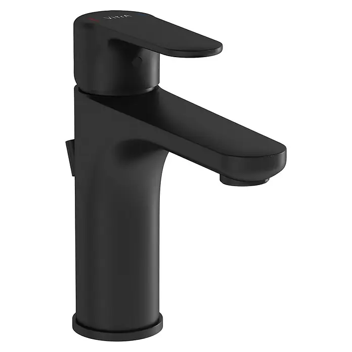 VitrA Waschtischarmatur Root Round - Schwarz - Elegante, mattschwarze Waschtischarmatur. Das moderne Design zeichnet sich durch klare Linien und eine hochwertige Verarbeitung aus.