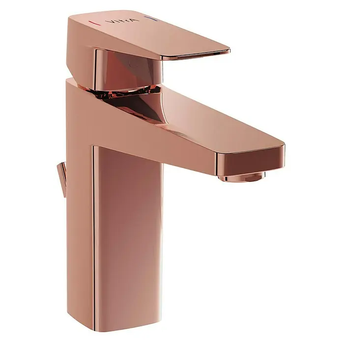 VitrA Waschtischarmatur Root Square - Kupfer - Moderne Armatur in Roségold mit klaren Linien. Das Design ist minimalistisch gehalten und ideal für moderne Badezimmer.