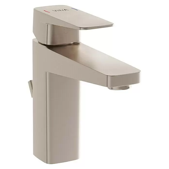 VitrA Waschtischarmatur Root Square - Nickel - Diagonale Ansicht