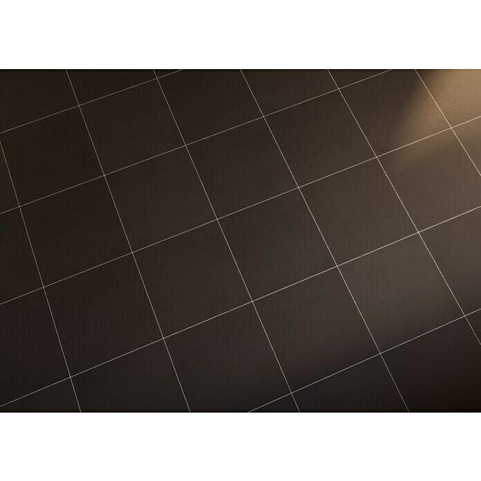 Bodenfliese Uno Schwarz Feinsteinzeug poliert - 60 cm x 60 cm x 1 cm -  Mosaic Outlet
