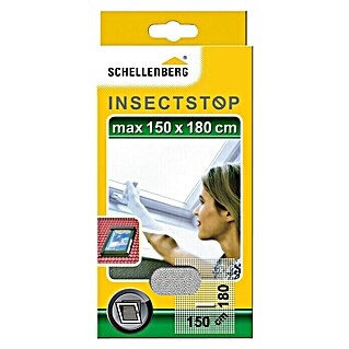 Schellenberg Mosquitera para tragaluces para tragaluz (An x Al: 150 x 180 cm, Color tejido: Blanco, Ventanas de techo)