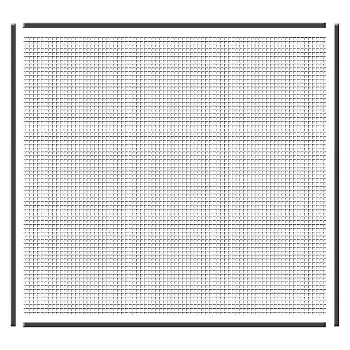Schellenberg Insect Stop Mosquitera - An x Al: 100 x 100 cm, Color red: Blanco - Chapa perforada cuadrada con orificios uniformes y un marco oscuro.