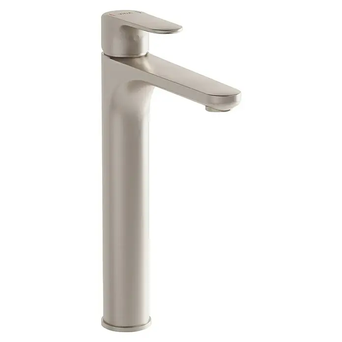 VitrA Waschtischarmatur Root Round - Höhe: 31,5 cm, Nickel - Elegante Waschtischarmatur in Nickeloptik. Das schlanke Design und die hochwertige Verarbeitung machen diese Armatur zu einem Blickfang in jedem Badezimmer.