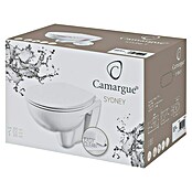 Camargue Sydney Wand-WC-Set (Spülrandlos, Ohne Spezialglasur, Spülform: Tief, WC Abgang: Waagerecht, Weiß) | BAUHAUS