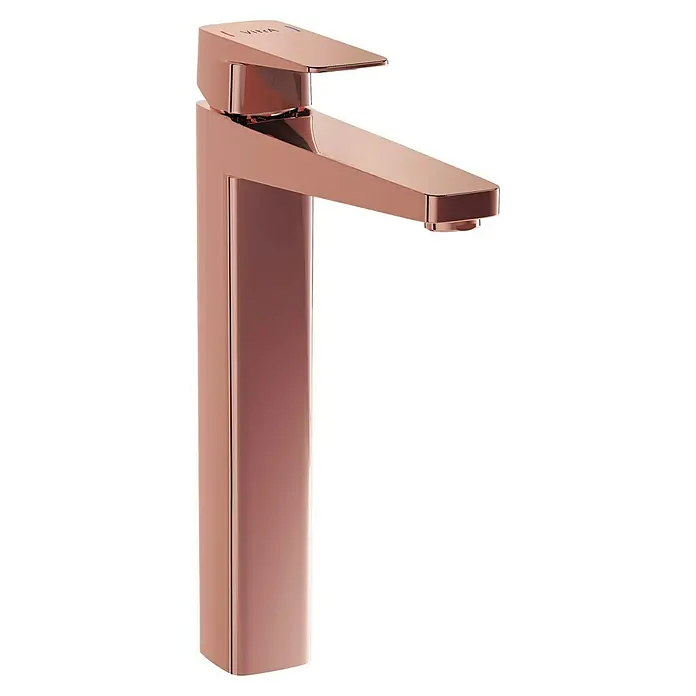 VitrA Waschtischarmatur Root Square - Höhe: 31 cm, Kupfer - Elegante Armatur in Roségold. Die hochglänzende, moderne Waschtischarmatur ist ein stilvolles Highlight für jedes Badezimmer.