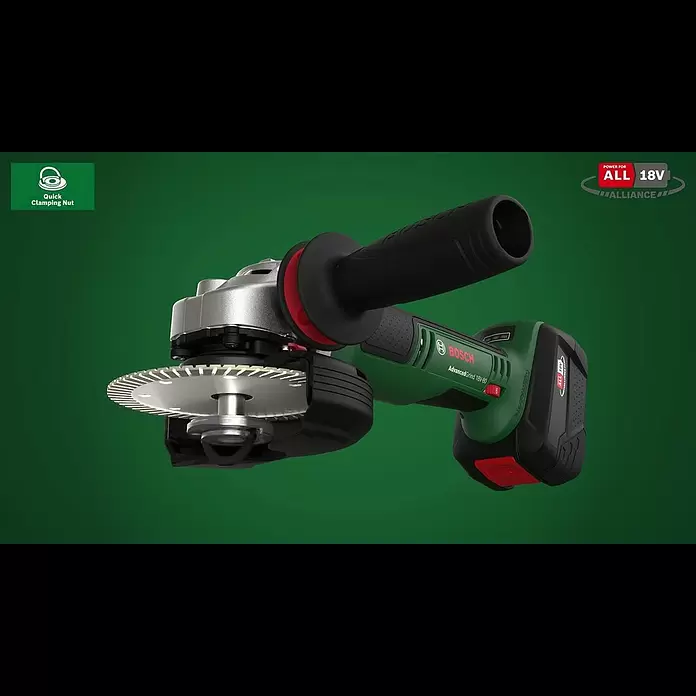 Bosch Power for All 18V Akku-Winkelschleifer AdvancedGrind 18V-80 - 18 V, Ohne Akku, 125 mm, 2.800 U/min - 12.000 U/min - AdvancedGrind 18V-80