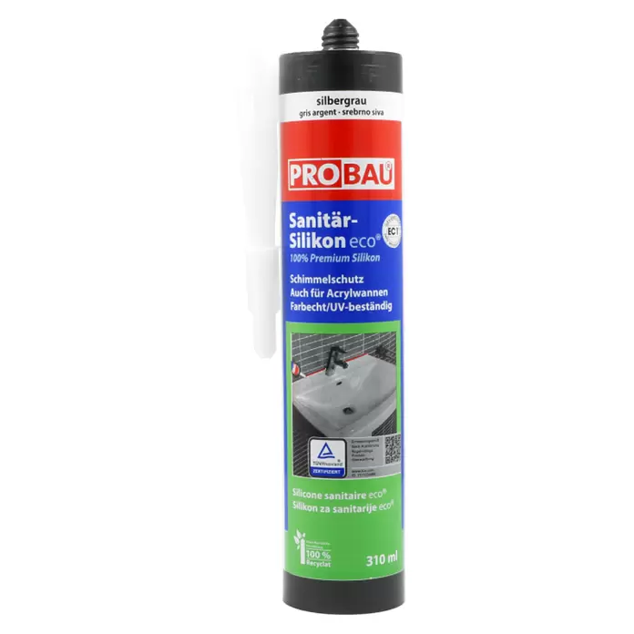 Probau eco Sanitär-Silikon - Silbergrau, 310 ml