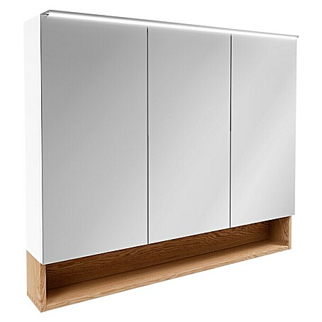 Camargue Nature LED-Spiegelschrank (B x H: 100 x 82,2 cm, Mit Beleuchtung)