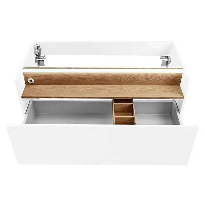 Camargue Nature Waschtischunterschrank100 x 45 x 46 cm, Weiß/Eiche