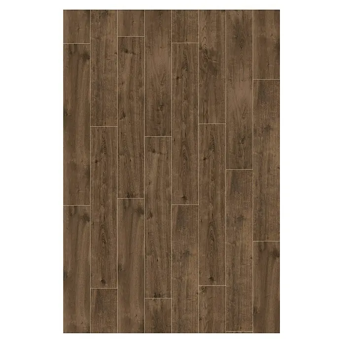 Harmonie by Palazzo Feinsteinzeugfliese - 15 x 90 cm, Zeder, Matt - Braune Holzbodenfliesen mit länglichen Mustern erzeugen ein warmes Ambiente. Ideal für stilvolle Wohnräume und verleihen jedem Raum ein rustikales Flair.