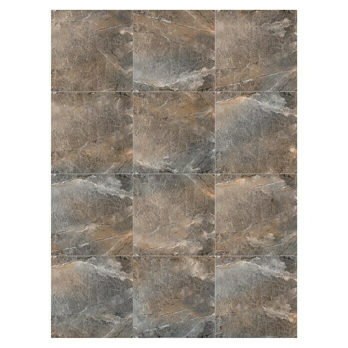 Granitogresne ploščice Etienne  (80 x 80 cm, Rjava, Sijaj) | 4240 - Natursteinoptik | EAFA - Bodenfliesen | EAF - Fliesen | EA - Fliesen | E - Fliesen | BAUHAUS