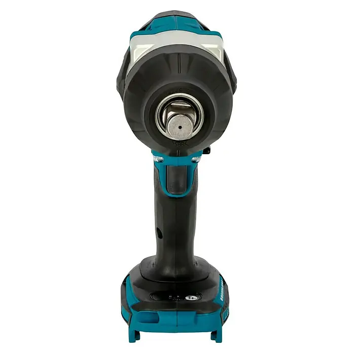 Makita LXT 18V Akku-Schlagschrauber DTW1001Z - 18 V, Ohne Akku, 1.700 Nm - Nahaufnahme eines Akku-Schlagschraubers, der ein robustes und zuverlässiges Werkzeug für schwere Schraubarbeiten verspricht.
