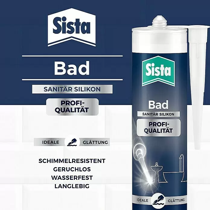 Sista Sanitär-Silikon Profi-QualitätManhattan, 280 ml