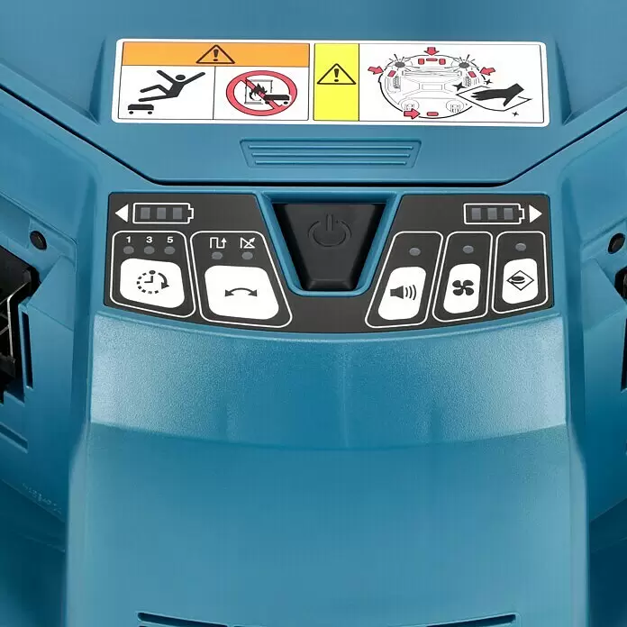 Makita LXT 18V Akku-Saugroboter DRC200Z - 18 V, Ohne Akku, Behältervolumen: 2,5 l, Akkulaufzeit: 200 min - Detailaufnahme
