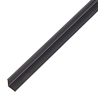 Alberts Perfil angular (L x An x Al: 2.000 x 10 x 10 mm, Espesor: 1 mm, Aluminio, Negro)